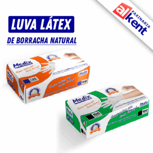 Luva Látex Descartável COM TALCO Para Procedimento Não Cirúrgico Medix (Caixa com 100 unidades) P, M e G
