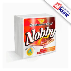 Guardanapo de Papel Nobby Folha Simples 30x31 com 50 unidades