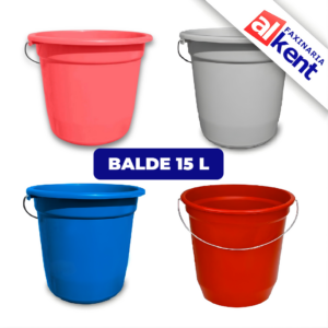 Balde Plástico 15L Shangri-La Cores