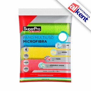 Pano Microfibra Multiuso com 04 unidades SuperPro Bettanin 24x23cm