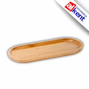 Bandeja Oval em Bambu Ecokitchen 34x14cm - Mimo Style