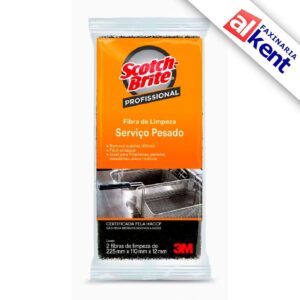 Fibra de Serviço Pesado 3M Scotch Brite 110x225 com 02 unidades