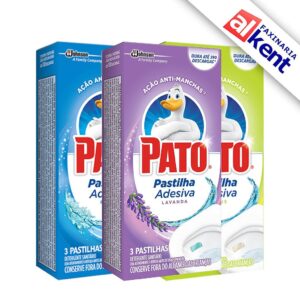 Pato Pastilha Sanitária Adesiva com 03 unidades